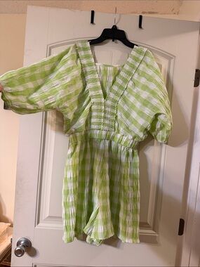 Checkered Romper